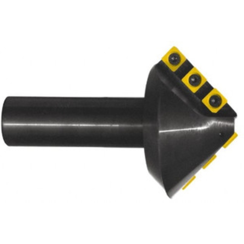 Cutting Tool Technologies 2.82 Max Diam, 1 Shank Diam, 1.32 LOC, 82 Included Angle, Indexable Countersink Uses 6 Square SNMG 322 Inserts 8NLC-020C – 87782256