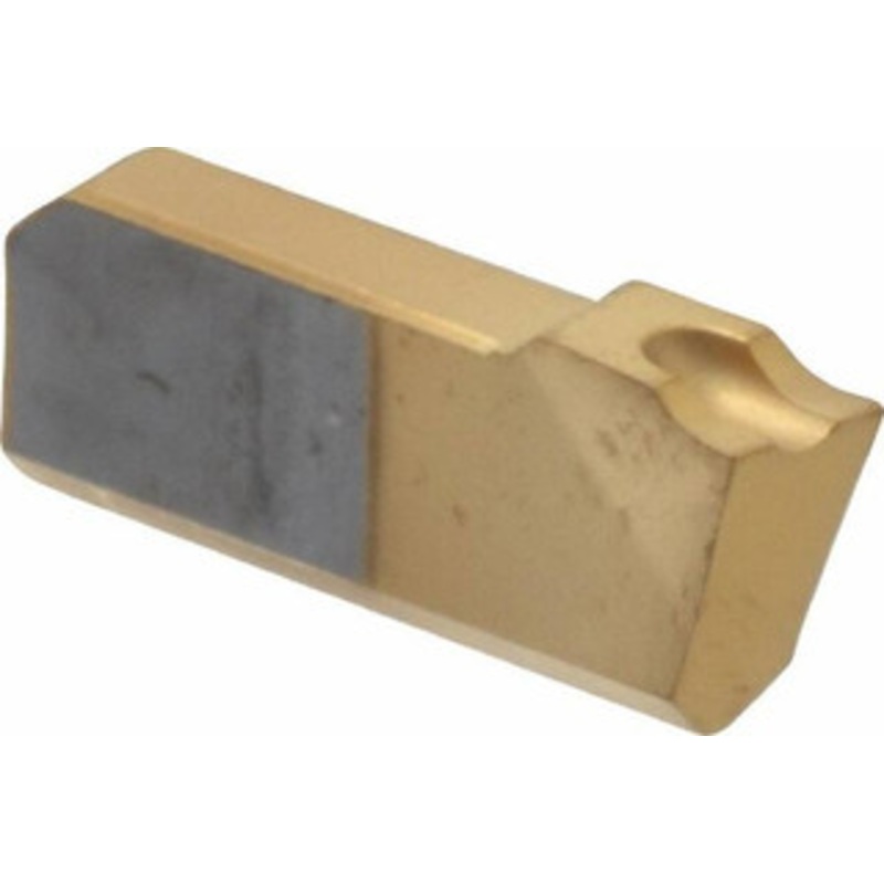 Hertel 3/32 12DEG LH HG120CO Carbide Cutoff Insert TiN Finish, 12 LH Lead Angle, 3/32 Cutting Width HC094L12HG120CO – 42665752