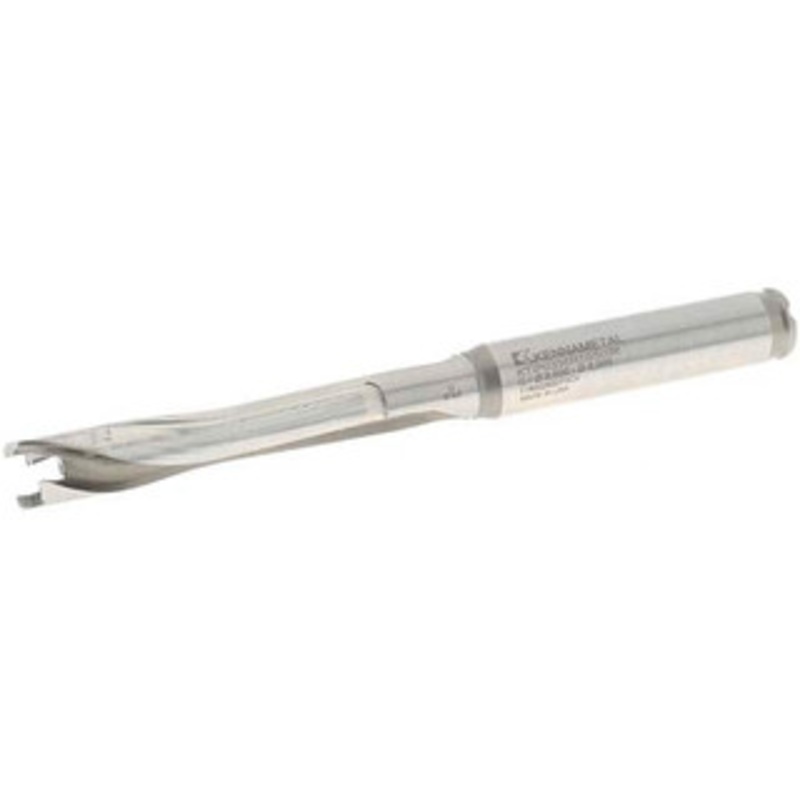 Kennametal 8.5 to 8.99mm, 5xD, 44.96mm Max Depth, 3/8 Shank Diam, 54.86mm Flute, 101.6mm OAL, Replaceable-Tip Drill Uses KTIP03390HP Inserts, Seat Size G, Series KenTIP 2250674 – 01242585