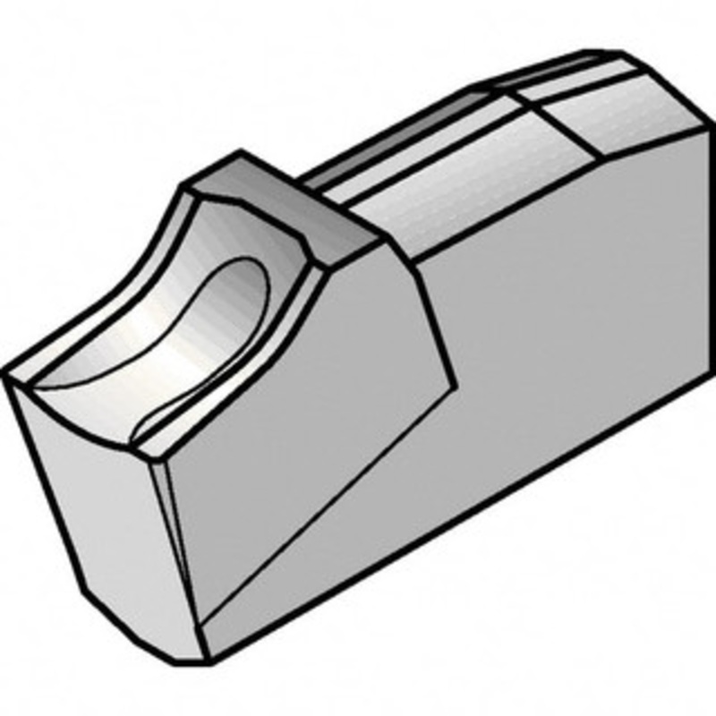 Kennametal A2022N00CR02 KC5025 Carbide Cutoff Insert TiAlN Finish, 0 Neutral Lead Angle, 2.2mm Cutting Width, 0.2mm Corner Radius, Series A2 1793772 – 80757933