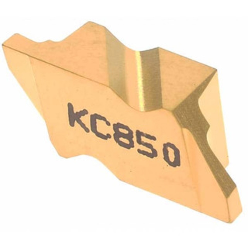 Kennametal NG2047R KC850 Carbide Grooving Insert TiC/TiCN/TiN Finish, RH, 1.19mm Cutting Width, 1.27mm Max Depth, Series Top Notch 1113862 – 01339787