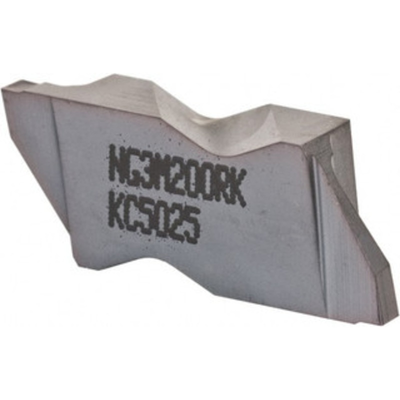 Kennametal NG3M200RK KC5025 Carbide Grooving Insert TiAlN Finish, RH, 2mm Cutting Width, 2.39mm Max Depth, Series Top Notch 1817635 – 02732667