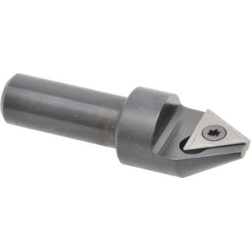APT 3/4 Max Diam, 1/2 Shank Diam, 60 Included Angle, Indexable Countersink Uses 1 Triangle TPGH 321 Insert CC160 – 72459001