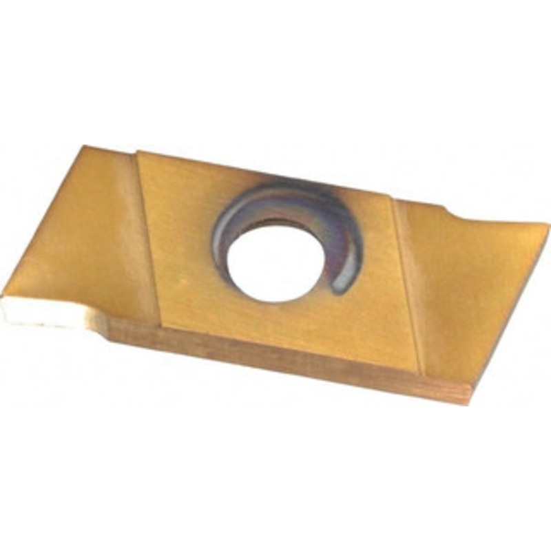 Nikcole GIE 7 GP 2.0 R R GOLD Carbide Cutoff Insert TiN Finish, 7 RH Lead Angle, RH Insert, 2mm Cutting Width, Series Nikcole GIE7GP2.0RRGOLD – 78676350