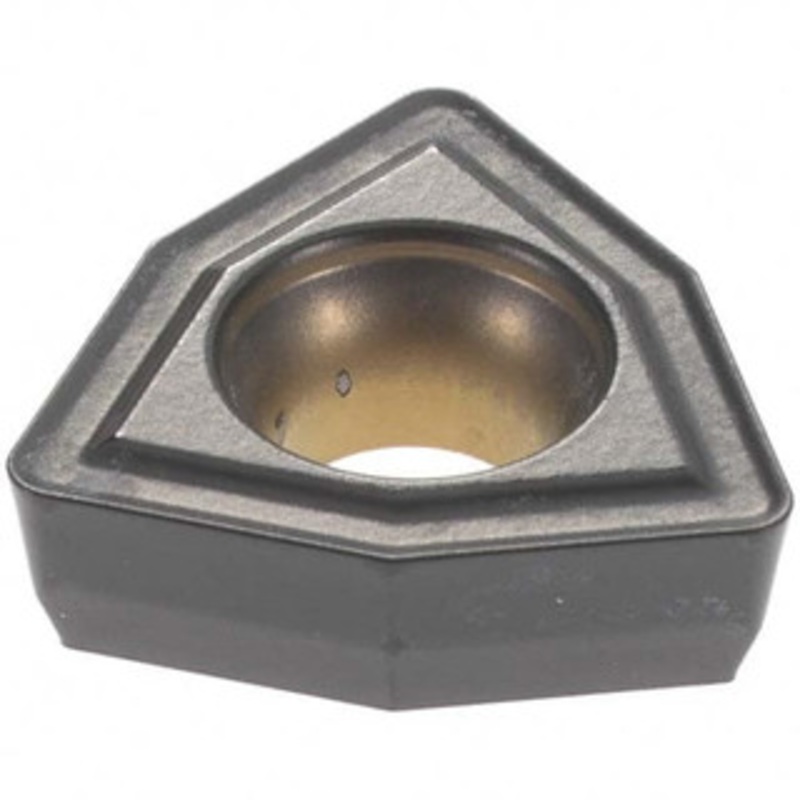 Kennametal DFT06T308HP KCU25 Carbide Indexable Drill Insert AlTiN Finish, 10mm Inscribed Circle, 3.75mm Thick, 1/32 Corner Radius, Neutral Cut, 84 Trigon 5067473 – 58498403