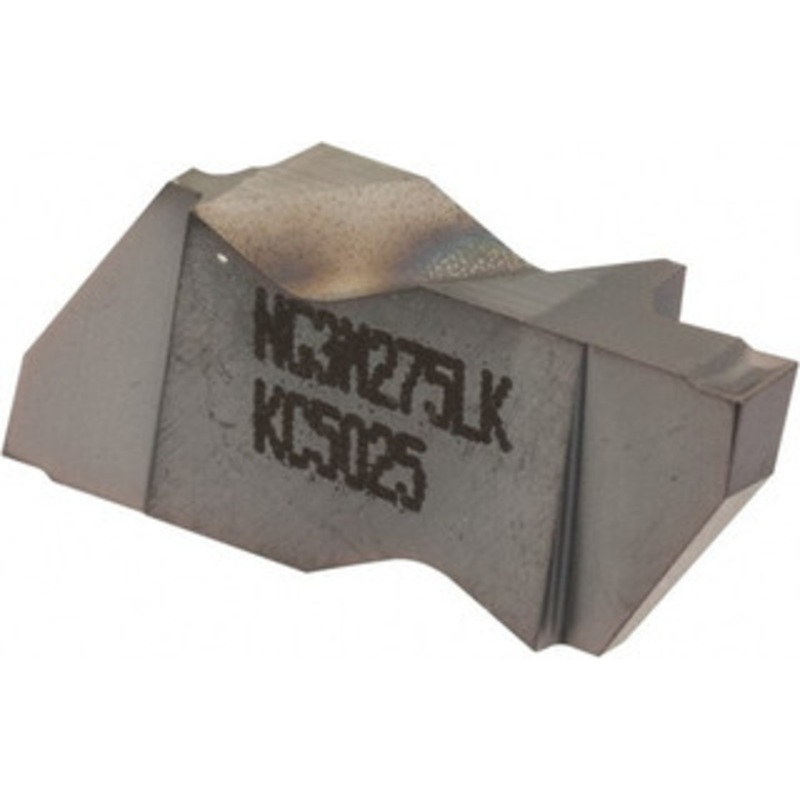 Kennametal NG3M275LK KC5025 Carbide Grooving Insert TiAlN Finish, LH, 2.75mm Cutting Width, 3.81mm Max Depth, Series Top Notch 1817678 – 02732790
