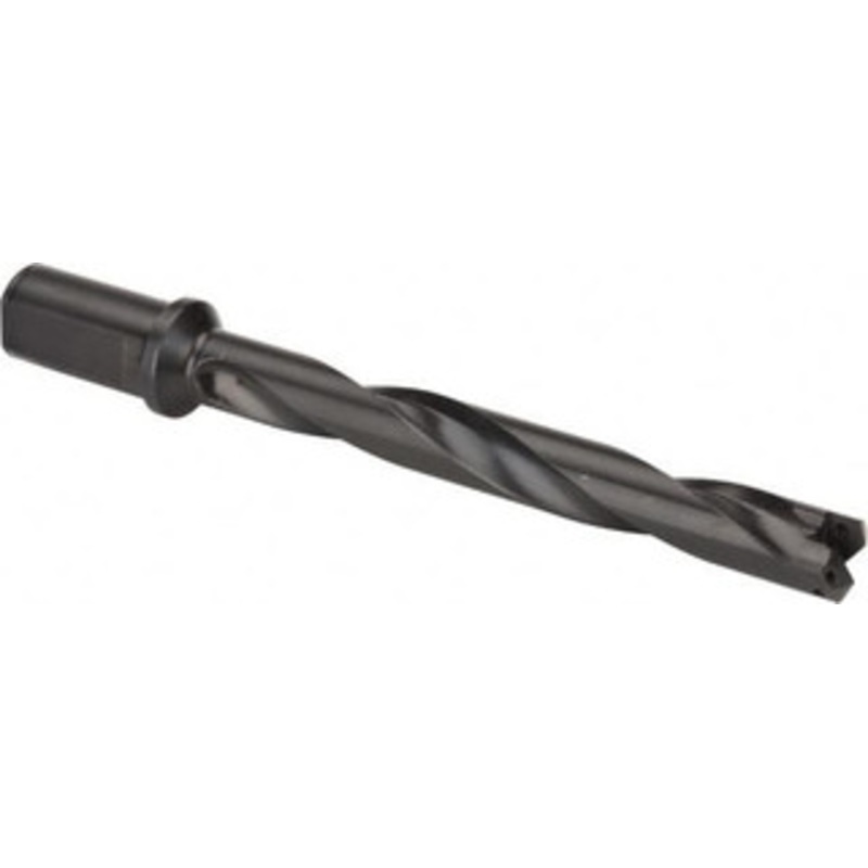 Allied Machine 31/32 to 1-3/8 Diam 7-3/8 Max Depth Helical Flute Spade Drill 1-1/4 Diam Straight Shank with Flange, 9-13/64 Body Length, 9-1/16 Flute Length, 11-11/32 OAL, Through Coolant, Series 2 24020H-125F – 79730891