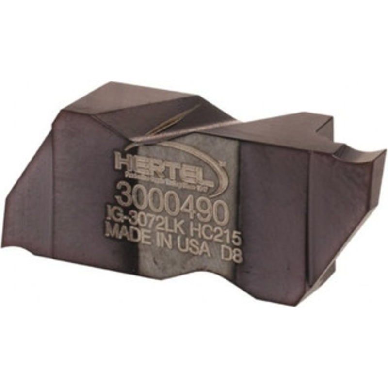 Hertel IG3072LK HC215 Carbide Grooving Insert TiAlN Finish, LH, 1.83mm Cutting Width, 3.05mm Max Depth, Series HertelNotch 3000490 – 32775603