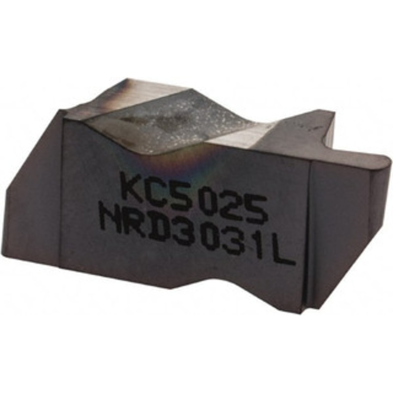 Kennametal NRD3031L KC5025 Carbide Grooving Insert TiAlN Finish, LH, 1.58mm Cutting Width, 3.18mm Max Depth, Series Top Notch 1818859 – 00499301