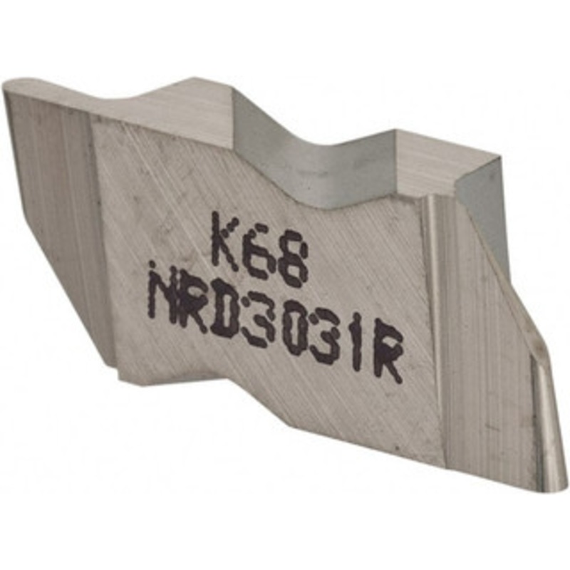 Kennametal NRD3031R K68 Carbide Grooving Insert Uncoated, RH, 1.58mm Cutting Width, 3.18mm Max Depth, Series Top Notch 1114628 – 01977958
