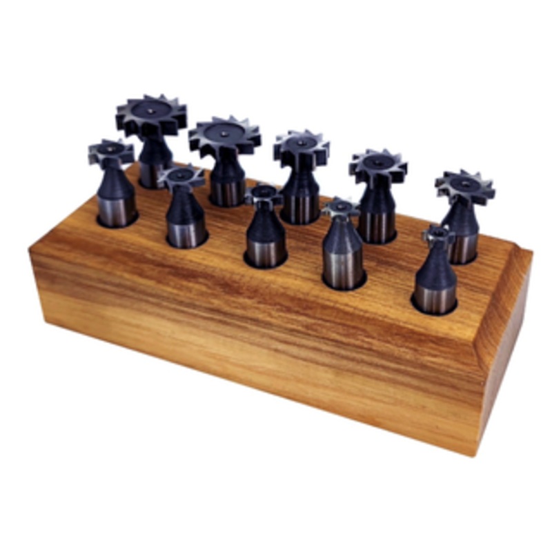 Precise 10 Piece 1/2 Shank Woodruff Keyseat Cutter Set – 2006-0452