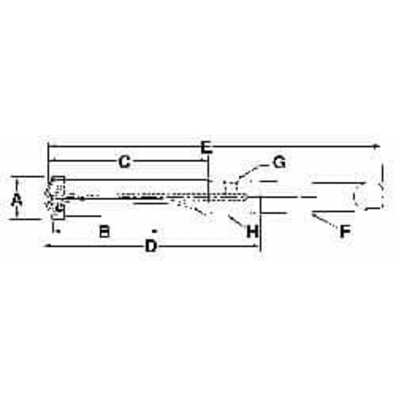 Allied Machine 1-3/16 to 1-3/8 Diam 7-3/8 Max Depth Helical Flute Spade Drill 3MT Taper Shank, 10-15/64 Body Length, 8-1/2 Flute Length, 13-25/32 OAL, Through Coolant, Series 2.5 24025H-003I – 08074122