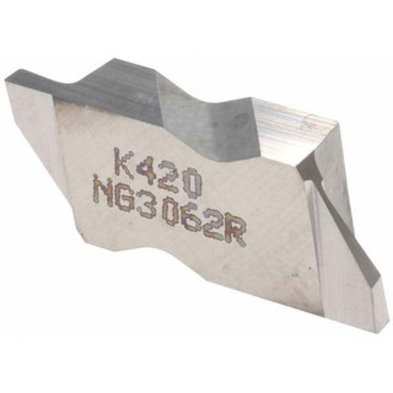 Kennametal NG3062R K420 Carbide Grooving Insert Uncoated, RH, 1.58mm Cutting Width, 2.39mm Max Depth, Series Top Notch 1113404 – 01773951