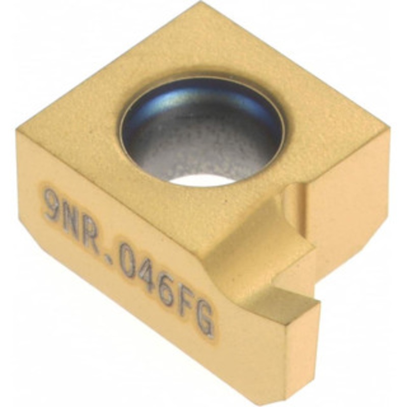 Seco Tools 9NR.046FG CP500 Carbide Grooving Insert TiAlN/TiN Finish, RH, 0.046 Cutting Width, 0.046 Max Depth, Series Snap Tap 00077952 – 04024659