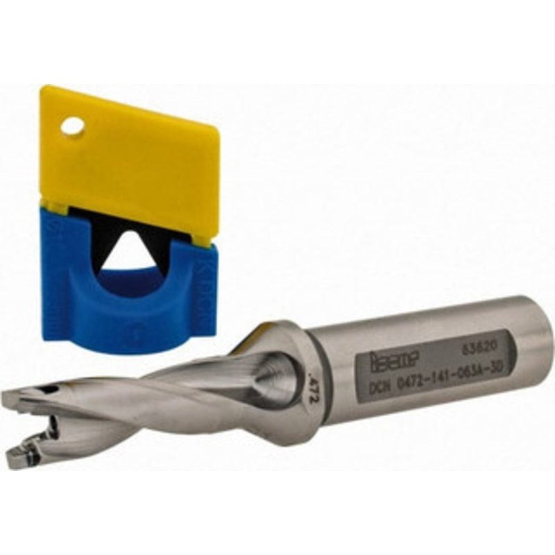 Iscar 0.472 to 0.488, 3xD, 1.41 Max Depth, 5/8 Shank Diam, 3.98 OAL, Replaceable-Tip Drill Uses FCP, ICK, ICK-2M, ICM, ICP, iCP-2M Inserts, DCN Toolholder, Series SumoCham 3260096 – 88494216
