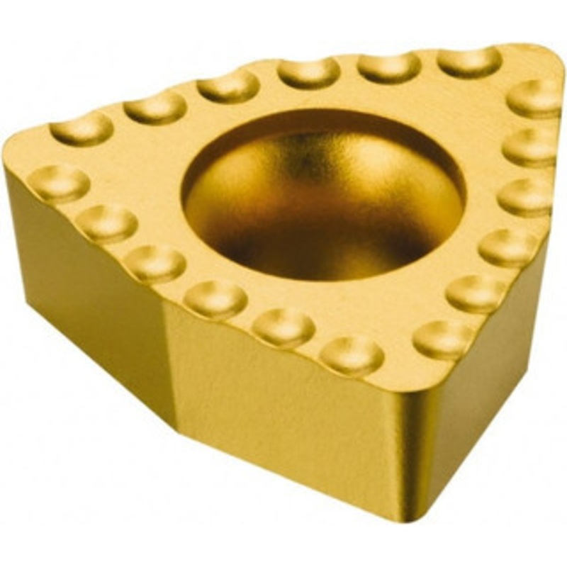 Sandvik Coromant WCMX06T308 R-51 235 Carbide Indexable Drill Insert TiCN/TiN Finish, 3/8 Inscribed Circle, 5/32 Thick, 0.8mm Corner Radius, RH Cut, 7 Trigon 5756149 – 69538510