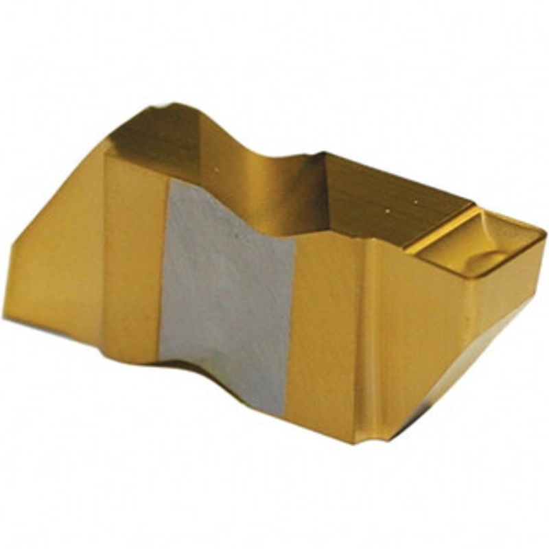 Tool-Flo FLG-3125R-CB GP50 Carbide Grooving Insert TiN Finish, RH, 3.18mm Cutting Width, 4.57mm Max Depth, Series Flo-Lock 563825PRN4C – 57064263