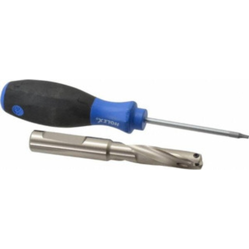Guhring 0.433 to 0.452, 36.6mm Max Depth, 1/2 Shank Diam, 54mm Flute, Replaceable-Tip Drill Uses HT 800 WP Inserts, Series 4107 9041070110050 – 51483345
