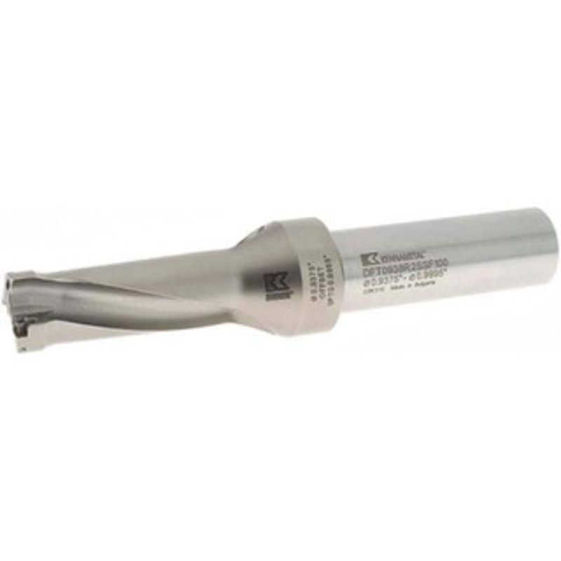Kennametal 2.35 Max Drill Depth, 2.5xD, 23.8mm Diam, Indexable Insert Drill Drill Style DFT, Takes 2 Inserts, 1 Shank Diam, Straight Shank 1527732 – 01246263