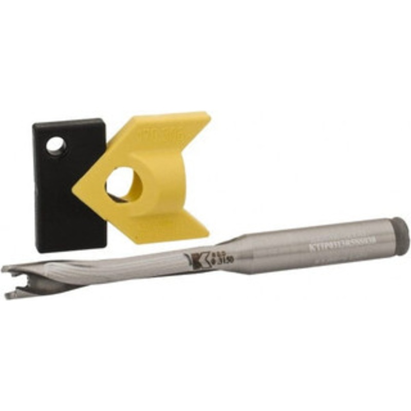Kennametal 7.94 to 8.49mm, 5xD, 42.42mm Max Depth, 3/8 Shank Diam, 2.05 Flute, 98.43mm OAL, Replaceable-Tip Drill Uses KTIP03125HP Inserts, Seat Size F, Series KenTIP 2269611 – 01243427