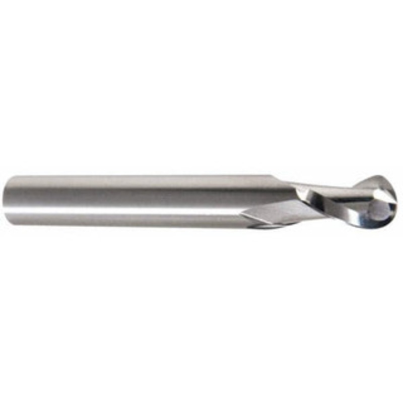 LMT Onsrud LP 5/16 Diam RH Solid Carbide 2-Flute Ball End Taper Upcut Spiral Router Bit Uncoated, 1/2 LOC, 5/16 Shank Diam, 3 OAL, Use on Plastics 65-235B – 53397139