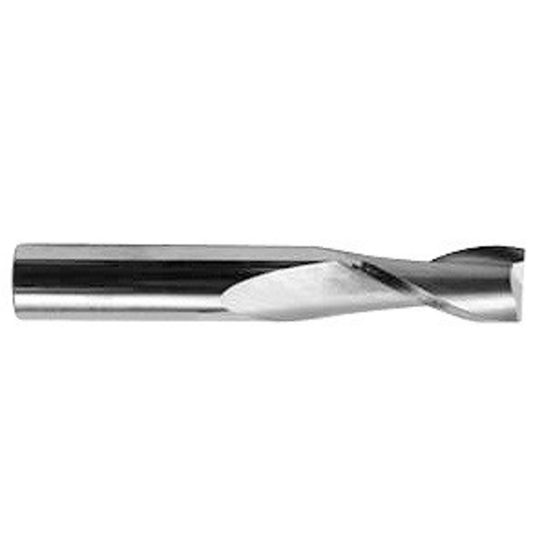 Precise 3/8 Mill Diameter x 3/8 Shank 2 Flute Carbide End Mill, Flute Length 1, 2-1/2 OAL – 8003-0037