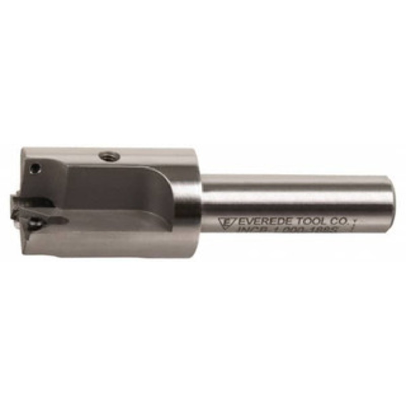 Everede Tool 1-1/16 Diam, 1/2 Shank Diam, 3 Insert Indexable Counterbore Uses TPGH 215 Inserts, 3.2 OAL, Straight Shank 01236 – 36879161