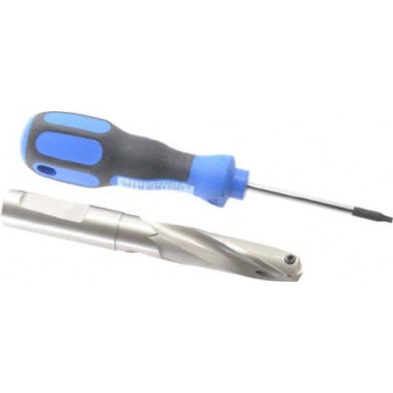 Guhring 0.61 to 0.63, 50.9mm Max Depth, 5/8 Shank Diam, 75mm Flute, Replaceable-Tip Drill Uses HT 800 WP Inserts, Series 4107 9041070155050 – 51484459