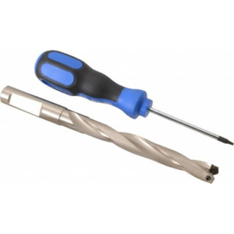 Guhring 12 to 12.49mm, 89.7mm Max Depth, 1/2 Shank Diam, 109mm Flute, 156mm OAL, Replaceable-Tip Drill Uses HT 800 WP Inserts, Series 4109 9041090120050 – 51483535
