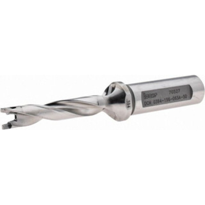 Iscar 0.394 to 0.409, 5xD, 1.96 Max Depth, 5/8 Shank Diam, 4-1/2 OAL, Replaceable-Tip Drill Uses FCP, ICK, ICK-2M, ICM, ICP, iCP-2M Inserts, DCN Toolholder, Series SumoCham 3260111 – 63105472