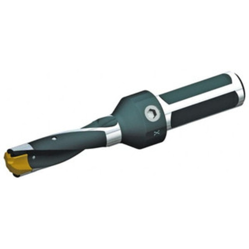 Kennametal 28.58 to 29.08mm, 3xD, 90mm Max Depth, 1-1/4 Shank Diam, 125.48mm Flute, 228.6mm OAL, Replaceable-Tip Drill Uses KSEM1125 Inserts, Seat Size 7, Series KSEM 1505127 – 02734788
