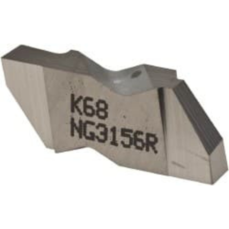 Kennametal NG3156R K68 Carbide Grooving Insert Uncoated, RH, 3.96mm Cutting Width, 3.81mm Max Depth, Series Top Notch 1113580 – 01869536