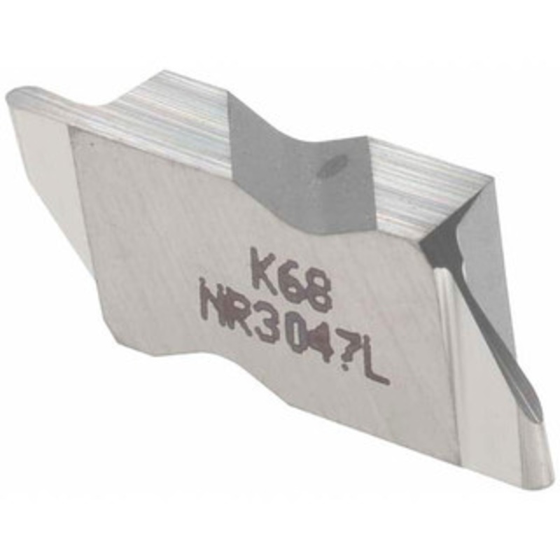 Kennametal NR3031R K68 Carbide Grooving Insert Uncoated, RH, 1.58mm Cutting Width, 2.39mm Max Depth, Series Top Notch 1113521 – 01869213