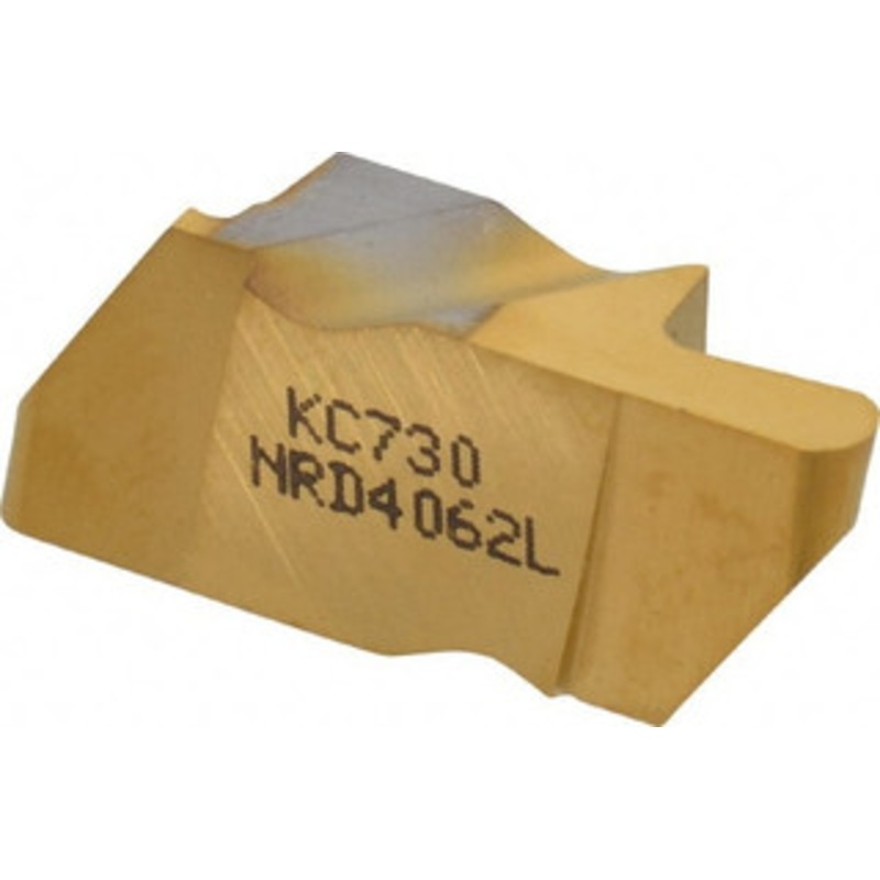 Kennametal NRD4062L KC730 Carbide Grooving Insert TiN Finish, LH, 3.18mm Cutting Width, 6.35mm Max Depth, Series Top Notch 1114394 – 01977529