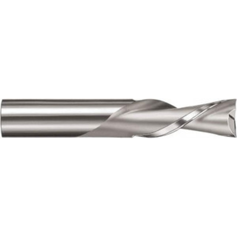 KYOCERA SGS 1/4 Diam RH Solid Carbide 2-Flute Square End Downcut Spiral Router Bit Uncoated, 3/4 LOC, 1/4 Shank Diam, 2-1/2 OAL, Use on Composite Plastics, Non-Ferrous Materials 91013 – 07018625