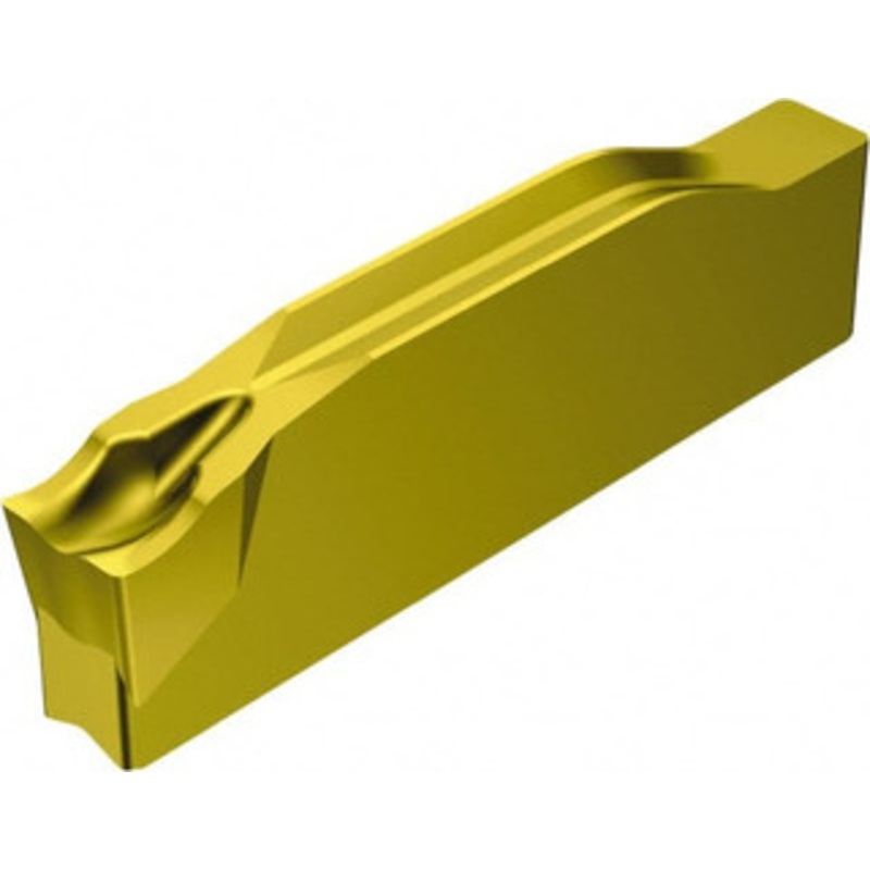Sandvik Coromant N123F102500002CM 2135 Carbide Cutoff Insert TiCN/Al2O3/TiN Finish, 0 Neutral Lead Angle, Neutral Insert, 2.5mm Cutting Width, 0.2mm Corner Radius, Series CoroCut 1-2 5736180 – 32740946