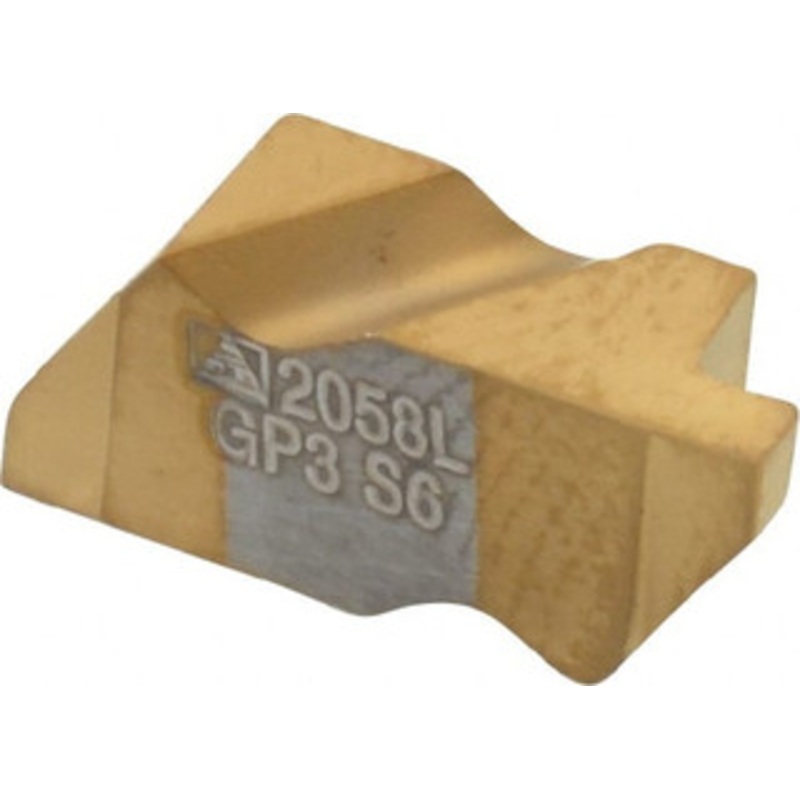 Tool-Flo FLG-2058L GP3 Carbide Grooving Insert TiN Finish, LH, 1.47mm Cutting Width, 1.27mm Max Depth, Series Flo-Lock 562658LJ5R – 75001735