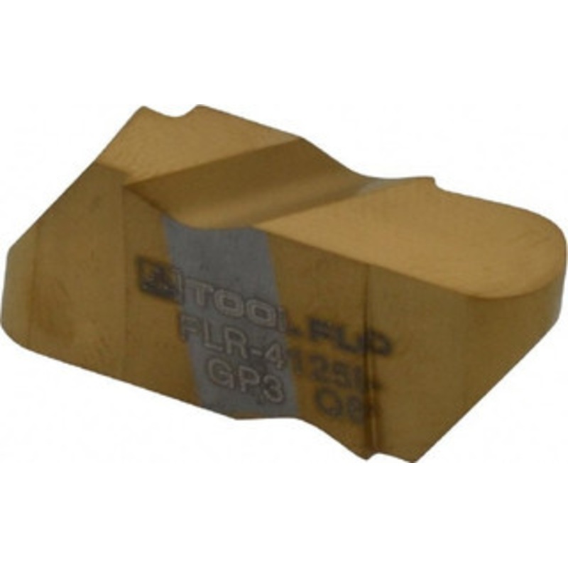 Tool-Flo FLR-4125L GP3 Carbide Grooving Insert TiN Finish, LH, 1/4 Cutting Width, 6.35mm Max Depth, Series Flo-Lock 594225LJ5A – 85564516