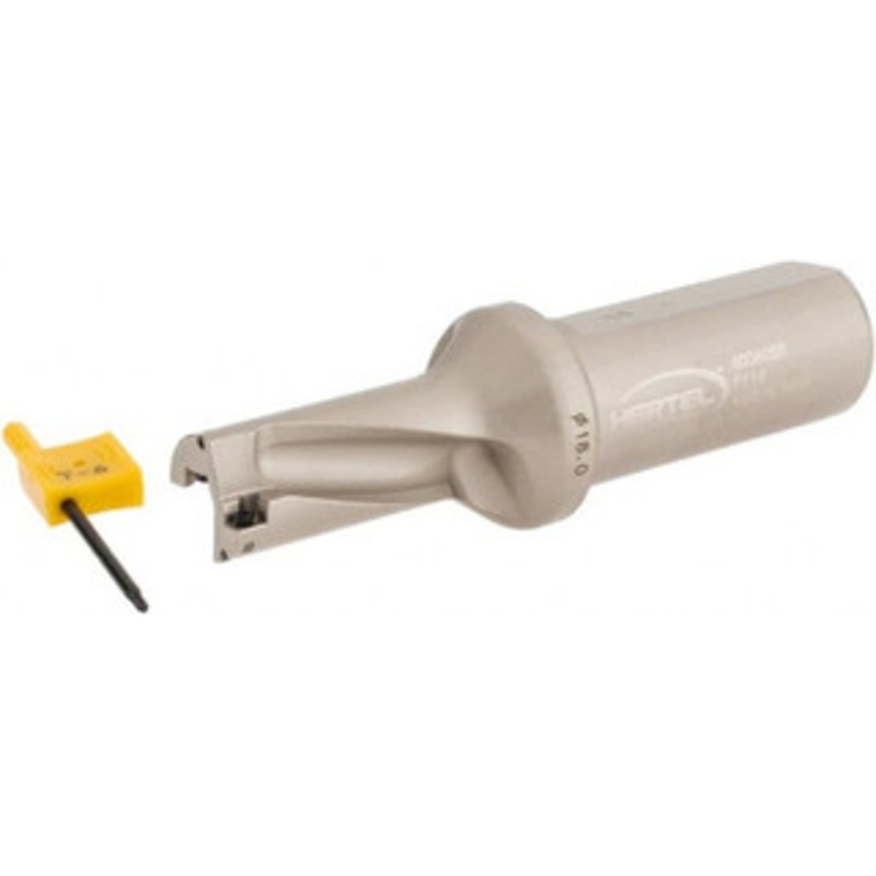 Hertel 1-5/12 Max Drill Depth, 2xD, 0.7086614 Diam, Indexable Insert Drill Drill Style HID, Takes 2 Inserts, 63/64 Shank Diam, Straight Shank 4006088 – 39270335