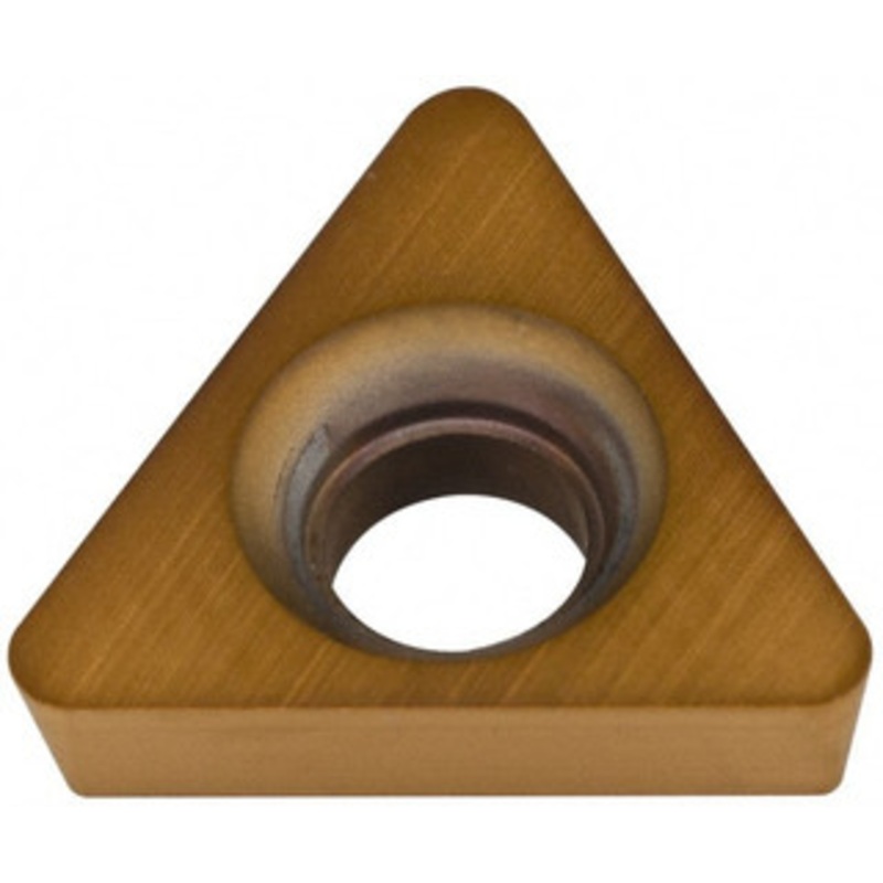 Hertel TPCB222 HP520B Carbide Boring Insert TiN Finish, 60 Triangle, 1/32 Corner Radius, 1/4 Inscribed Circle, 3/32 Thick, 11 Relief Angle H59874172 – 74160078