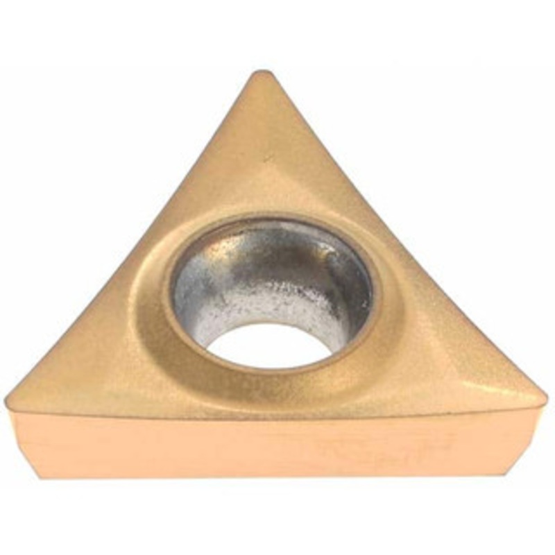 Hertel TPGT3251 HP520B Carbide Boring Insert TiN Finish, 60 Triangle, 1/64 Corner Radius, 3/8 Inscribed Circle, 1/8 Thick, 11 Relief Angle H00208272 – 74161415