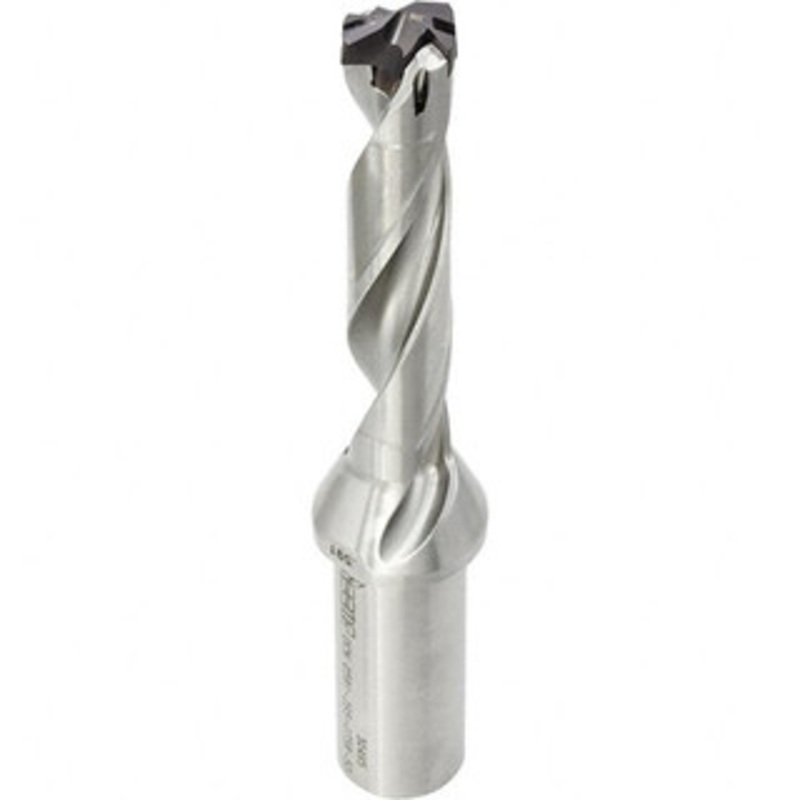 Iscar 1.102 to 1.138, 5xD, 5.51 Max Depth, 1-1/4 Shank Diam, 9.61 OAL, Replaceable-Tip Drill Uses FCP, HCP-IQ, ICK, ICK-2M, ICM, ICP, iCP-2M Inserts, DCN A Toolholder, Series SumoCham 3203525 – 50100353