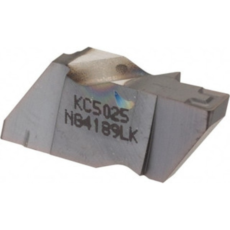 Kennametal NG4189LK KC5025 Carbide Grooving Insert TiAlN Finish, LH, 4.8mm Cutting Width, 6.35mm Max Depth, Series Top Notch 1817993 – 03822269