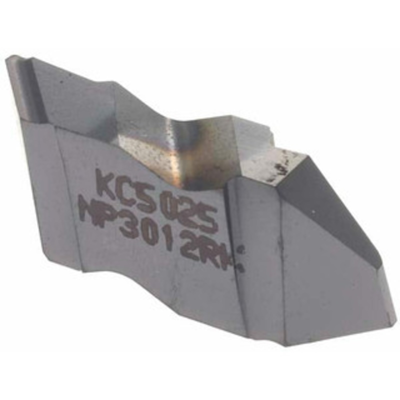Kennametal NP3012RK KC5025 Carbide Grooving Insert TiAlN Finish, RH, 4.83mm Cutting Width, 5.08mm Max Depth, Series Top Notch 1818439 – 00149443