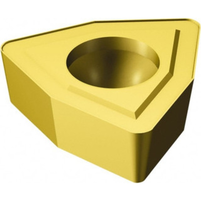Sandvik Coromant WCMX080412 R-53 235 Carbide Indexable Drill Insert TiCN/TiN Finish, 1/2 Inscribed Circle, 3/16 Thick, 1.2mm Corner Radius, RH Cut, 7 Trigon 5756231 – 45435278