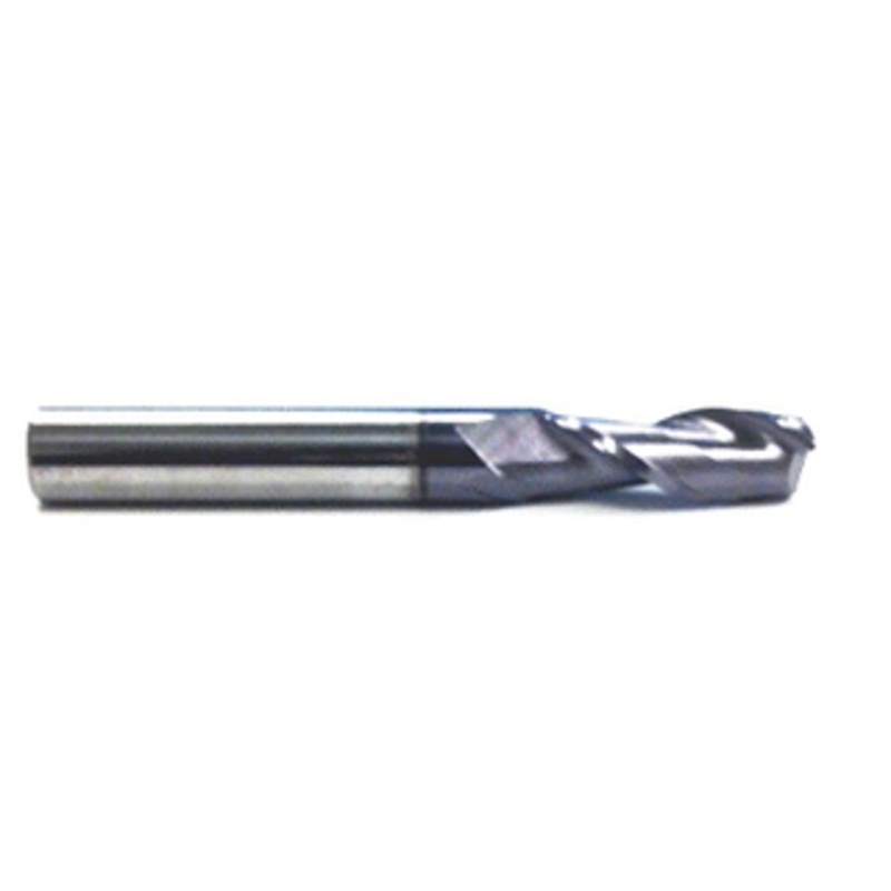 Precise 1/8 Mill Diameter x 1/8 Shank 2 Flute AlTiN-Coated End Mill, Flute Length 1/2, 1-1/2 OAL – 5806-1250