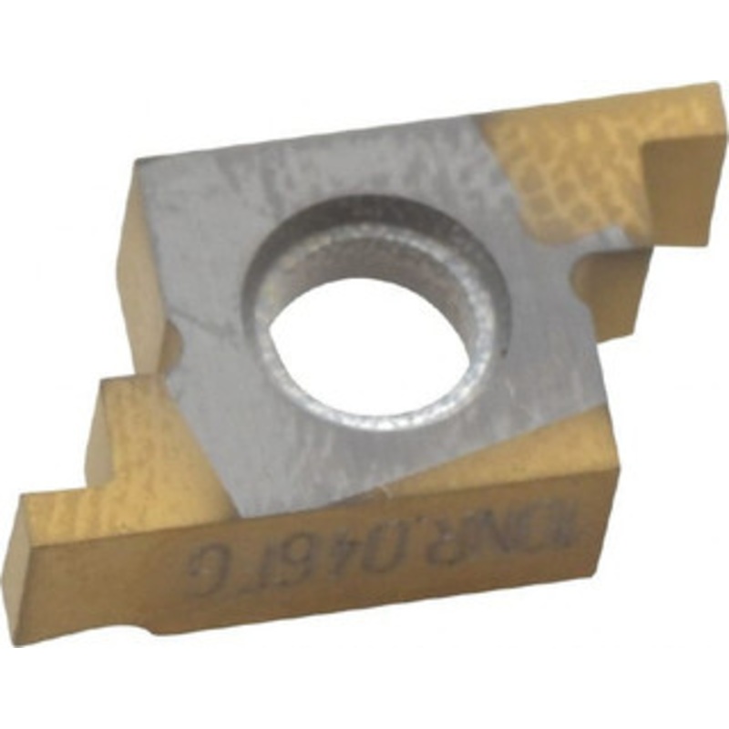 Seco Tools 10NR.046FG CP500 Carbide Grooving Insert TiAlN/TiN Finish, RH, 0.046 Cutting Width, 0.046 Max Depth, Series Snap Tap 00731876 – 63182430