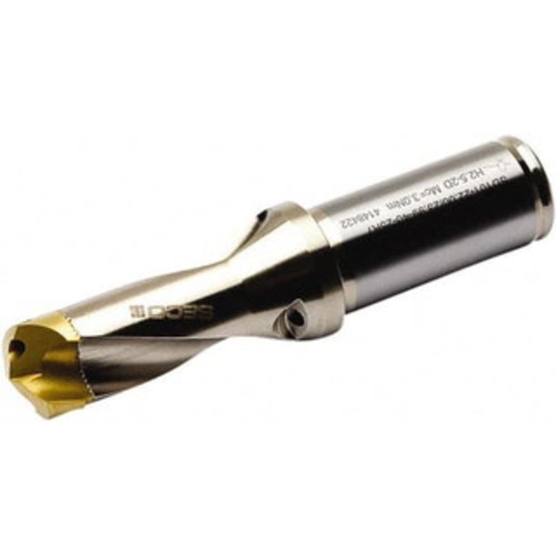 Seco Tools 12 to 12.49mm, 1.5xD, 20mm Max Depth, 5/8 Shank Diam, Replaceable-Tip Drill SD101 Toolholder, Series Crownloc 02445817 – 57012460