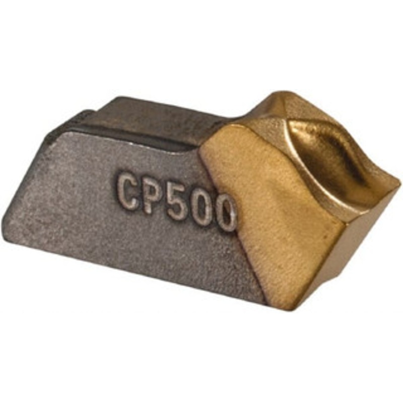 Seco Tools 150.10-3N-14 CP500 Carbide Cutoff Insert TiAlN/TiN Finish, 6 Neutral Lead Angle, 3.1mm Cutting Width, 0.2032mm Corner Radius, Series 150.10 02622849 – 44170686