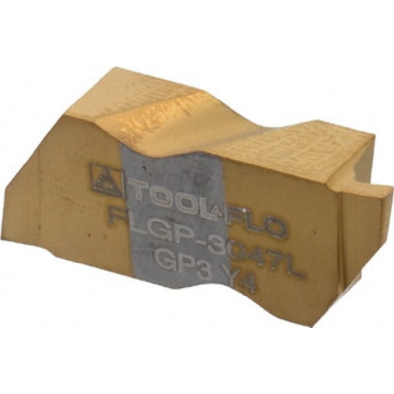Tool-Flo FLGP-3047L GP3 Carbide Grooving Insert TiN Finish, LH, 3/64 Cutting Width, 1.05mm Max Depth, Series Flo-Lock 573447LJ5R – 75565093
